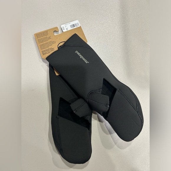 Patagonia Men's XL Homepool Mitt Gloves Black Open-Palm Cold Fishing NWT - Picture 2 of 8